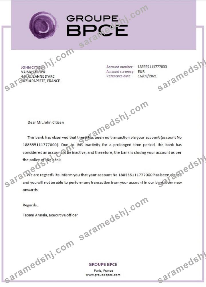 France_Groupe BPCE_closure reference
